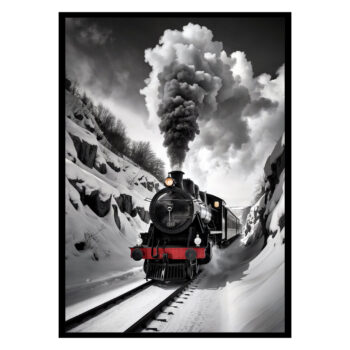 Steam Through the Snow Poster